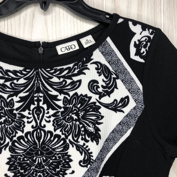 CATO Bodycon Black White Dress - Picture 4 of 5